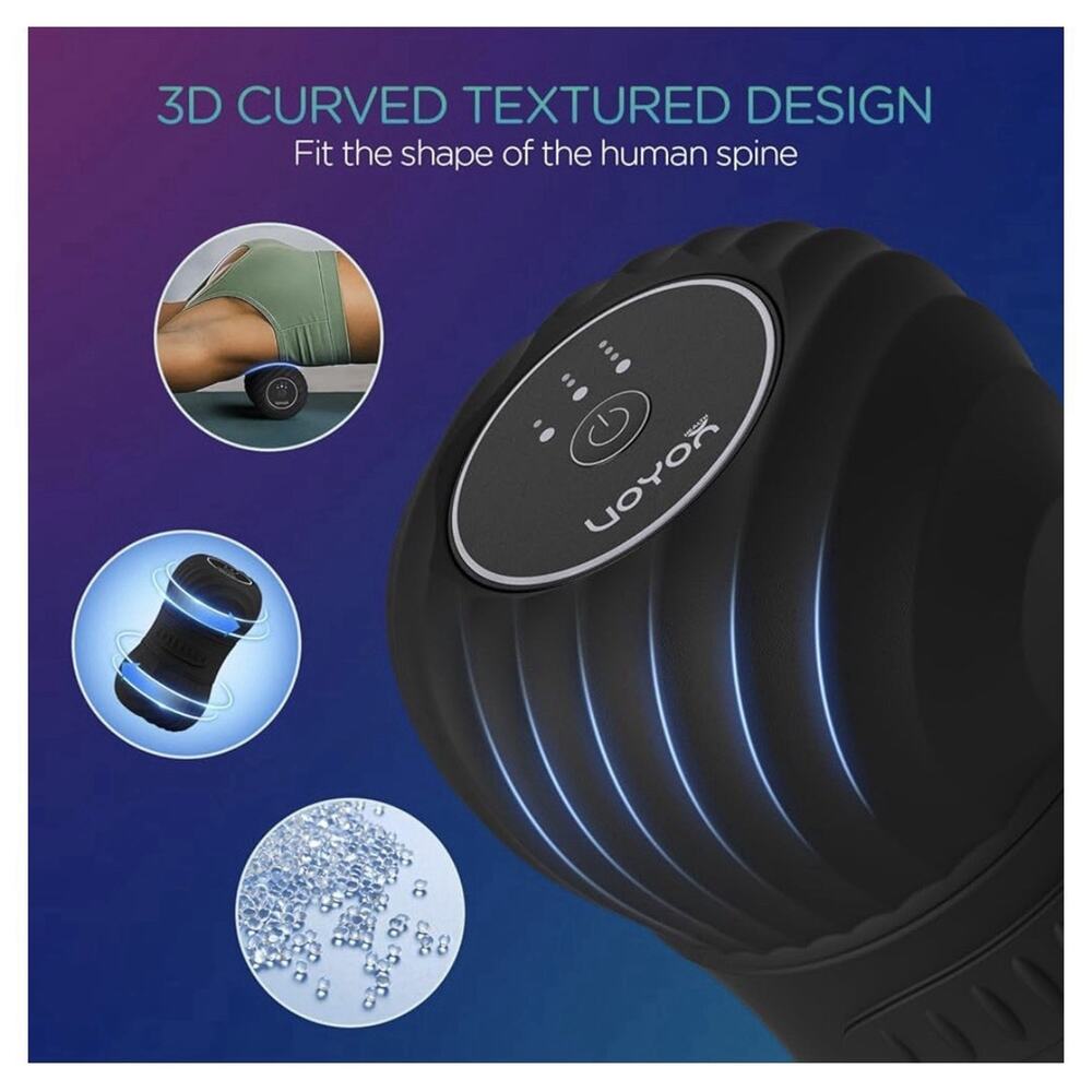 VOYOR-HEALTH MB300 Vibrating Peanut Massage Ball Roller USB Rechargeable Black - Picture 5 of 8